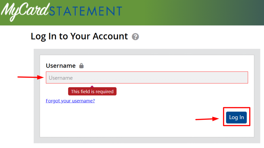 MyCardStatement Login